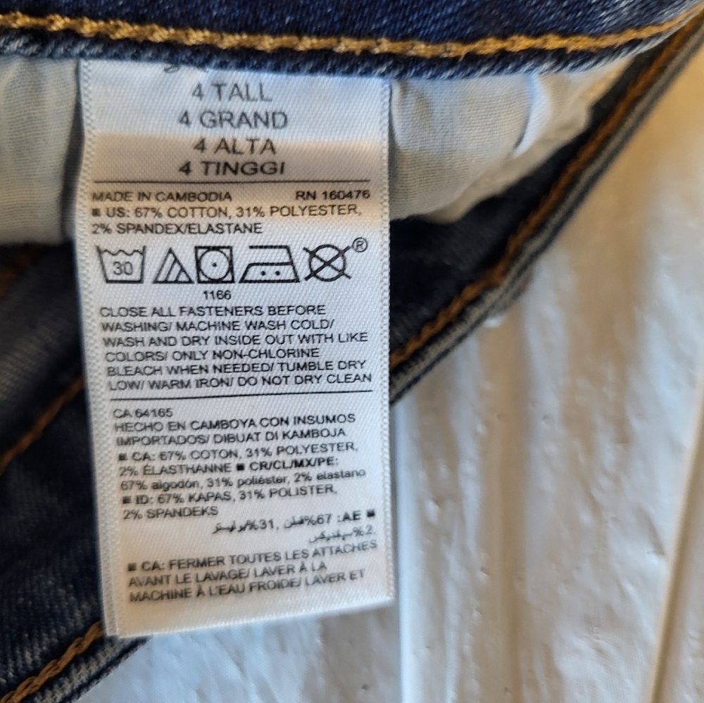 Old Navy Blue Mid Rise Boot Cut Jeans, Size 4 (28) - Picture 5 of 6